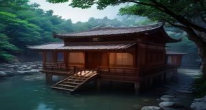 风车动漫国漫大理寺日志古风场景，唐代风格建筑与角色服饰精细还原，色调清雅